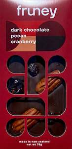 chocolate bar: Dark chocolate & Pecan & Cranberry bar